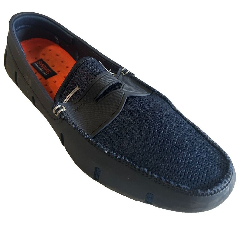 SWIMS Men’s 11  Penny Loafers Mesh Rubber Blue Breathable Slip On Casual Shoes